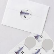 Painted Ethereal Wedding Stickers Jewel Purple Sticker