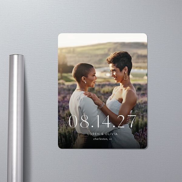 Sweet Sunflowers Save The Date Magnets Marigold Magnet Paper