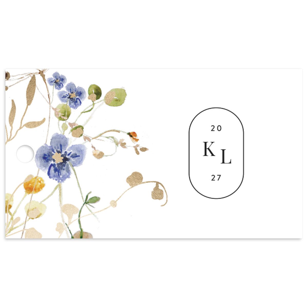 Glistening Wildflower Favor Gift Tags