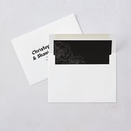 Gothic Fantasy Photo Wedding Invitations Linen Signature Blank No Standard