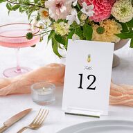 Charming Charleston Table Numbers Pure White Signature