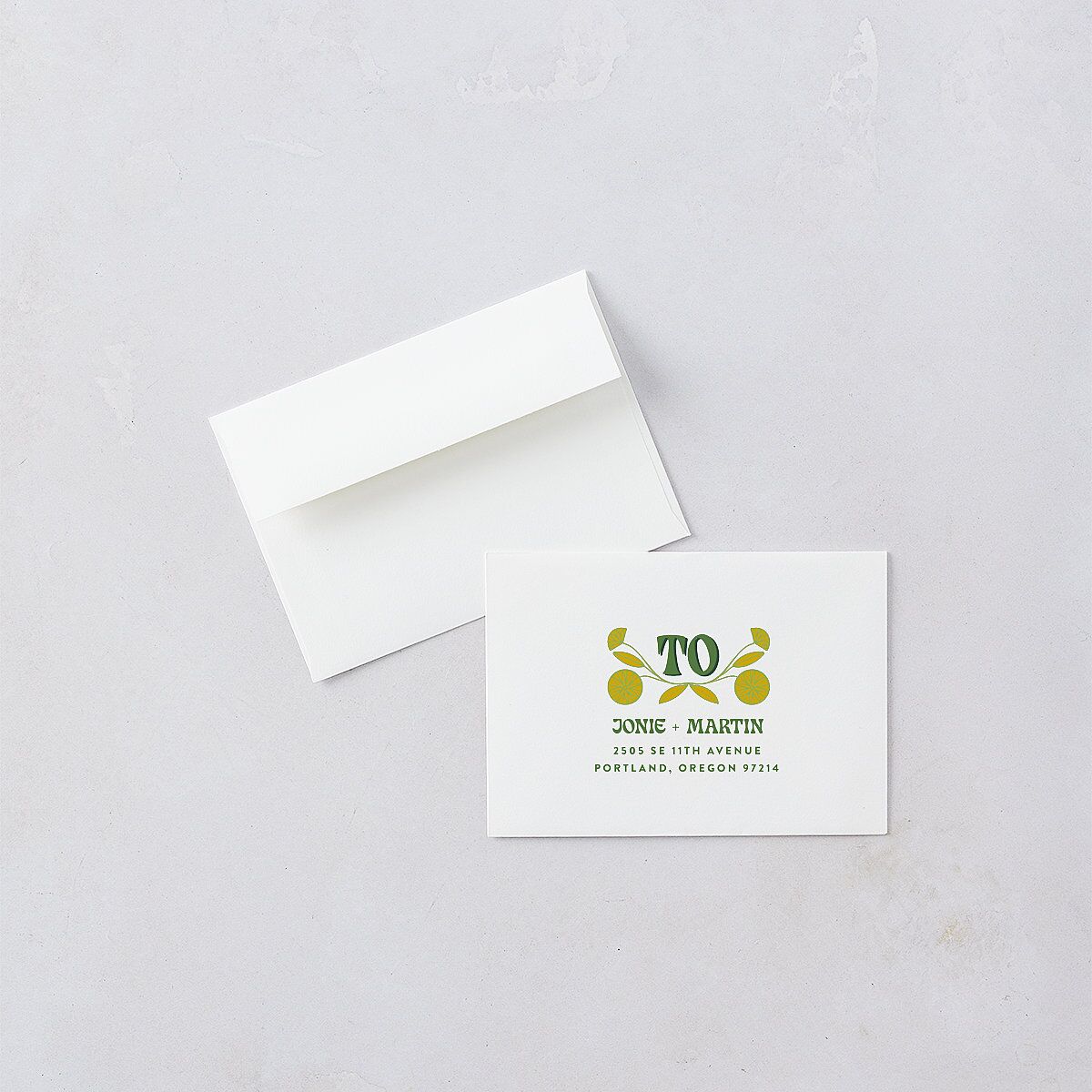 Wedstock Wedding Response Cards Scottish Green Signature Standard
