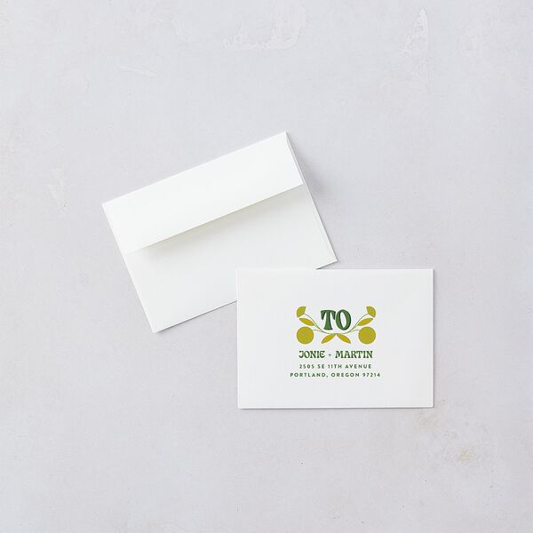 Wedstock Wedding Response Cards Scottish Green Signature Standard