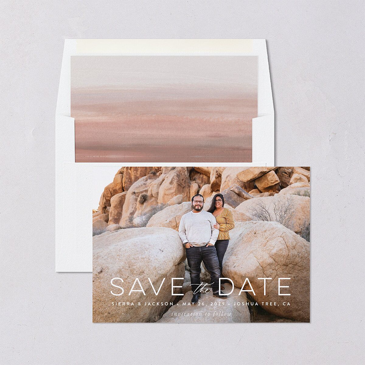Painted Desert Save The Date Cards — view 4