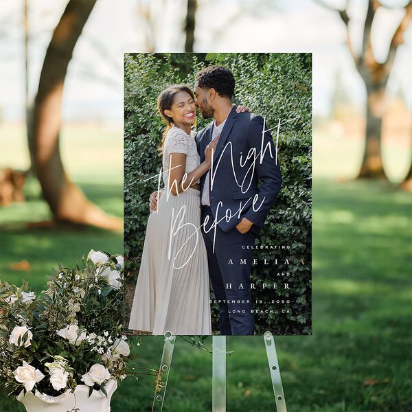 The Night Before You Are Mine Photo Standard Welcome Sign Large Midnight Standard Indoor Foam Core L Welcome