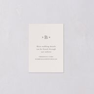 Heirloom Botanical QR Code RSVP Cards Linen Signature Standard