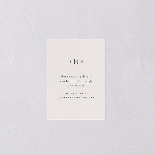 Heirloom Botanical QR Code RSVP Cards Linen Signature Standard