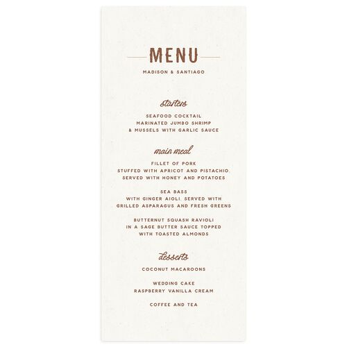 Hitched in Texas Menus Espresso Signature