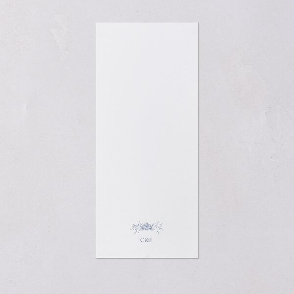 Antique Victorian Botanical Menus Dusty Blue Signature