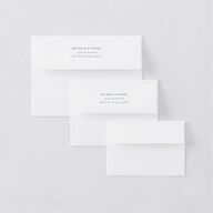 Jewish Rings Save The Date Card Envelopes White Pure White Both Recipient and Return Addresses Signature Standard