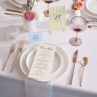 Cabana Stripes Menus Lemon Signature