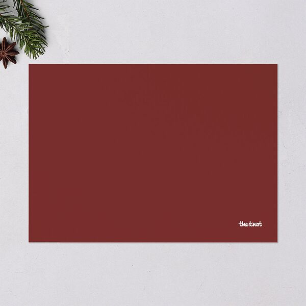 Joyous New Year Holiday Cards Gold Pure White Signature Blank Landscape Standard