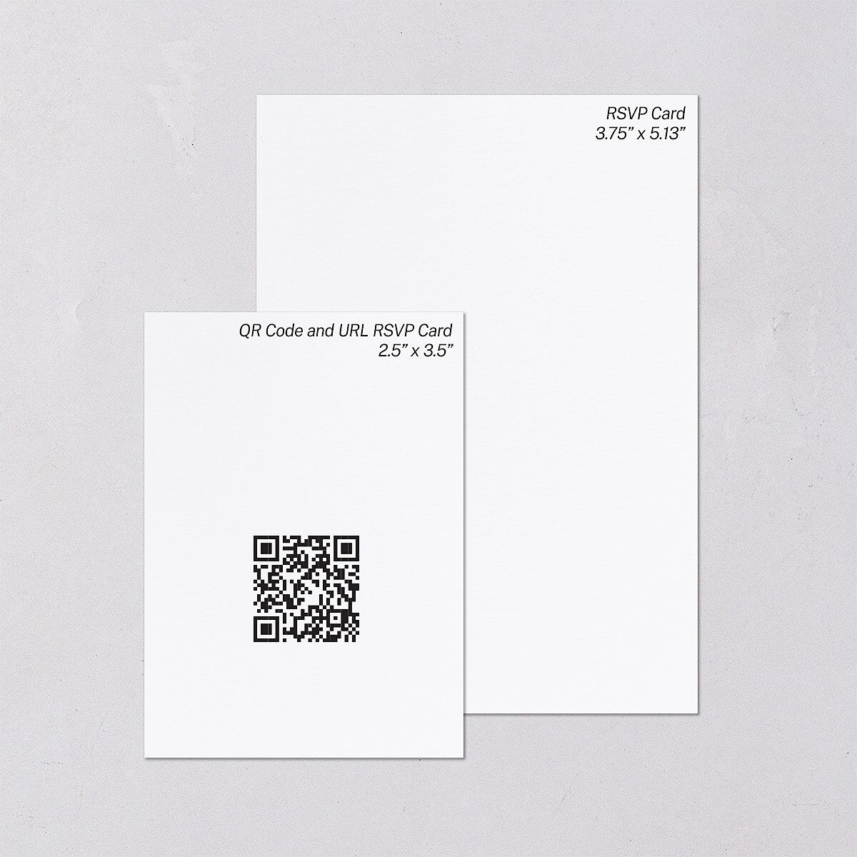 Vintage Nouveau Floral QR Code RSVP Cards Pear Signature Rounded
