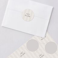 Timeless Happy Holiday Photo Holiday Stickers Pure White Circle