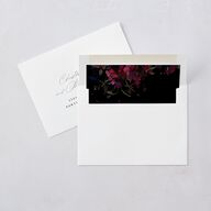 Midnight Floral Wedding Invitations Gold Raspberry Signature Blank No Standard