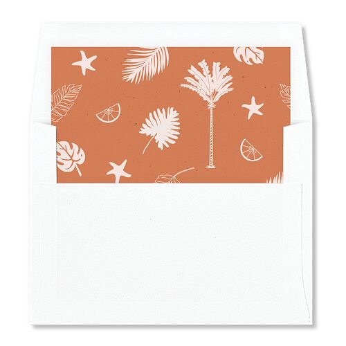 Beach Party Standard Envelope Liners Pink Cotton Standard