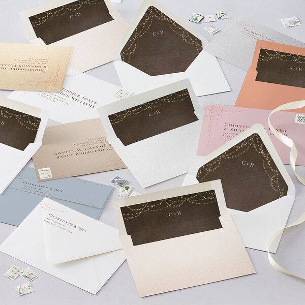 Enchanted Evening Wedding Invitations Rust Signature Blank No Standard