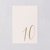 At Last Table Numbers Linen Signature