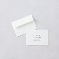 Modern Initials Wedding Response Cards Midnight Signature