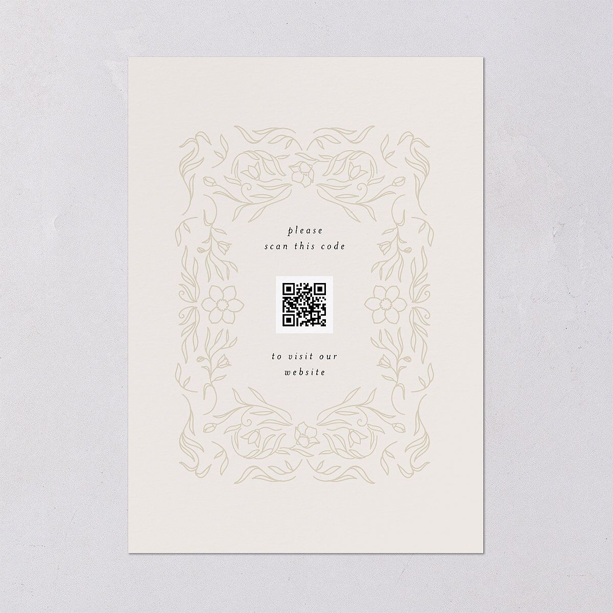 Floral Opulence Foil Save the Date Cards Gold Champagne Signature smooth Blank No Standard