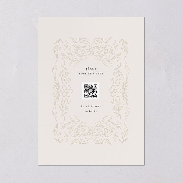 Floral Opulence Foil Save the Date Cards Gold Champagne Signature smooth Blank No Standard