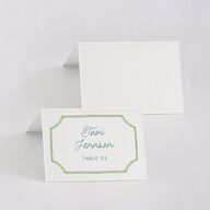 Watercolor Palm Crest Place Cards Avocado Signature