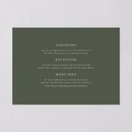 Romantic Photo Wedding Invitations Gold Hunter Green Signature Blank No