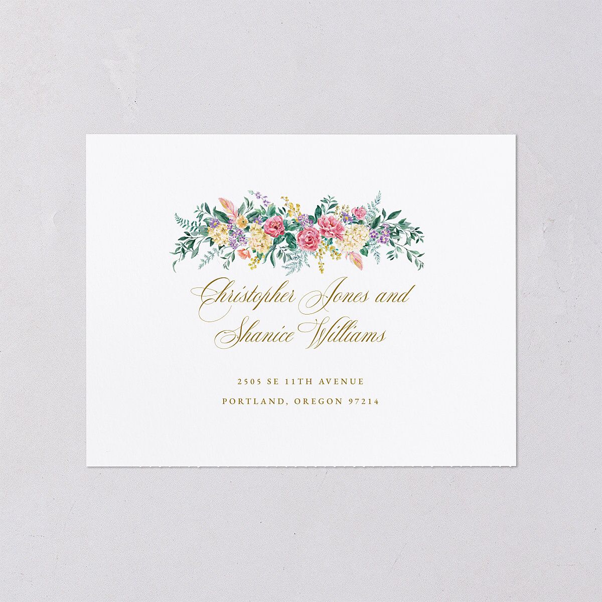 Glamorous Regency Garden All-in-One Wedding Invitations by Bridgerton — view 5