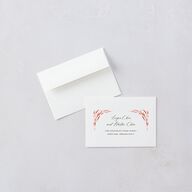 Chinese Phoenix Fenghuang Wedding Response Cards Crimson Signature Standard