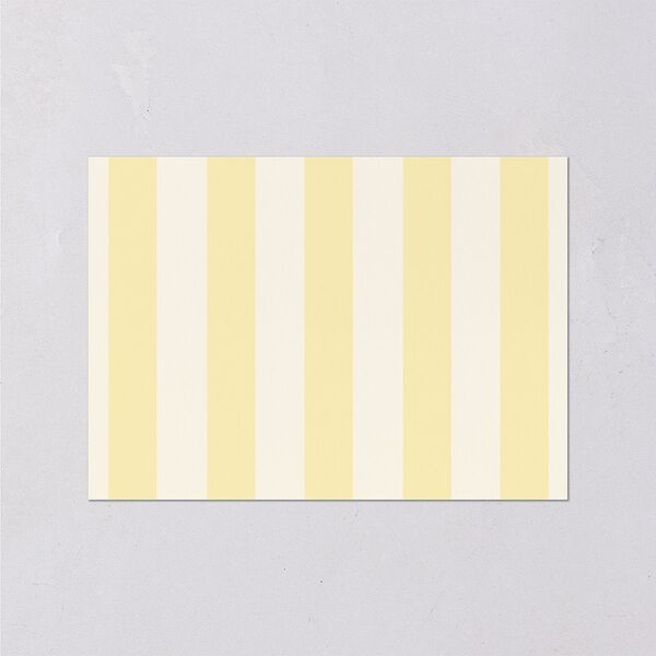 Cabana Stripes Wedding Response Cards Lemon Signature Standard