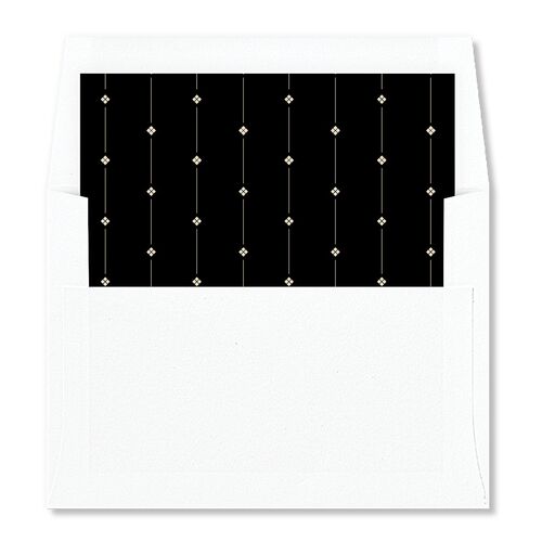 Whimsical Hand Drawn Bow Envelope Liners Linen Standard