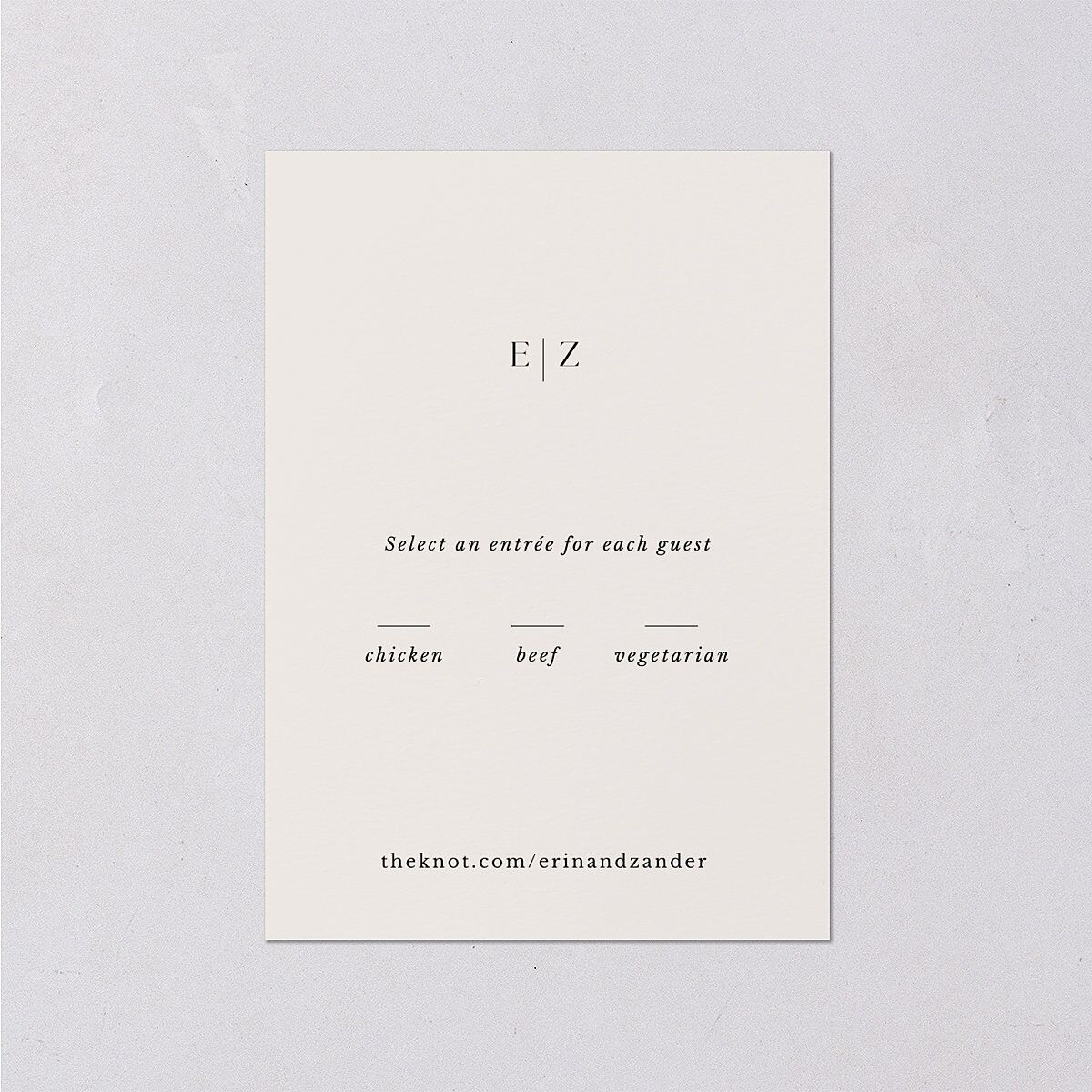 Simple Bohemian Wildflowers Wedding Response Cards Cotton Signature Standard
