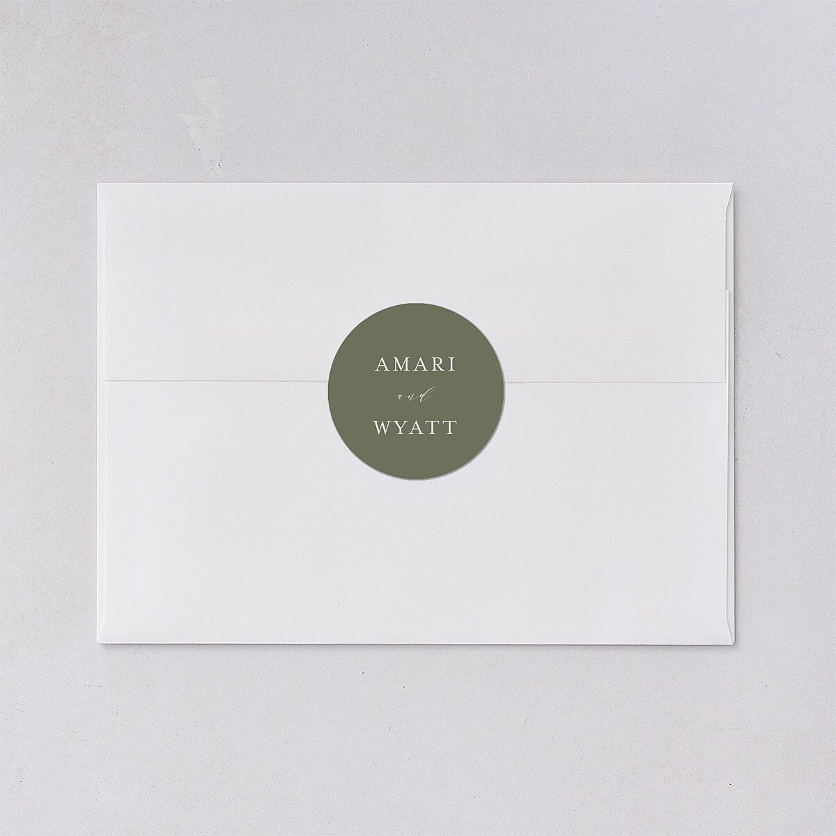 Rustic Branch Frame Wedding Stickers Pure White Sticker