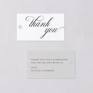 The Union Of Favor Gift Tags Pure White Signature