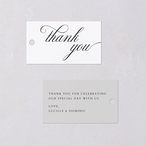 The Union Of Favor Gift Tags Pure White Signature