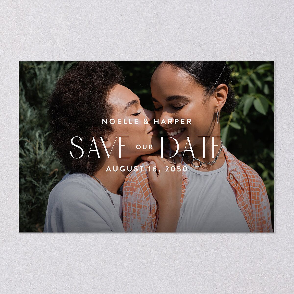 Vintage Nouveau Save The Date Postcards — view 4