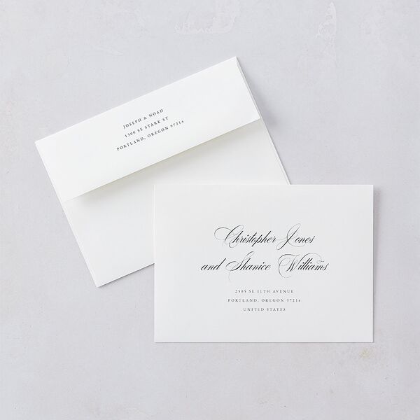 Formal Nautical Save The Date Cards Moody Blue Signature smooth Blank No Standard