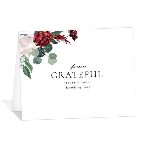 Timeless Bouquet Thank You Cards Licorice