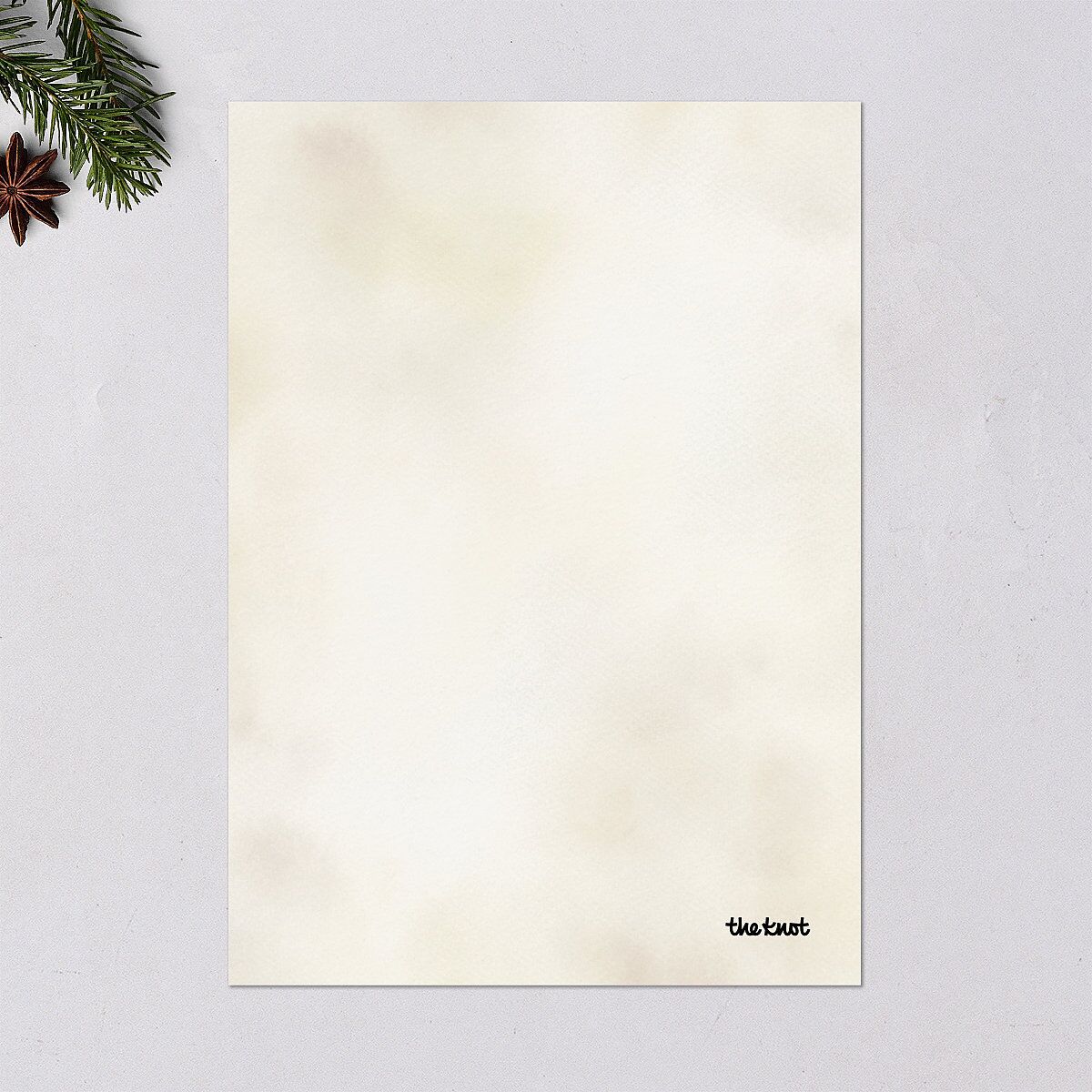 Just Merried Holiday Cards Gold Fawn Signature Blank Portrait Standard