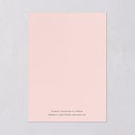 Blooming Frame Save The Date Cards Gold Pink Cotton Signature smooth Blank No Standard