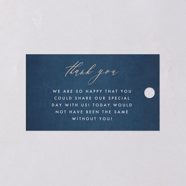 Sparkling Romance Favor Gift Tags Moody Blue Signature