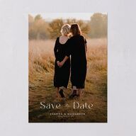 Refined Save The Date Cards Pure White Signature smooth Blank No