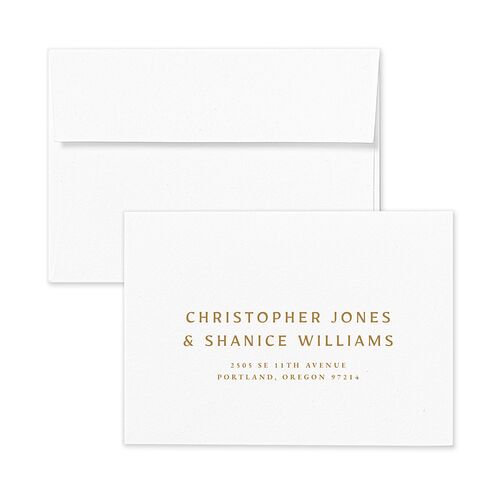 Indian Botanical Blooms Wedding Response Card Standard Envelopes Terracotta French Blue Return Address Signature Standard