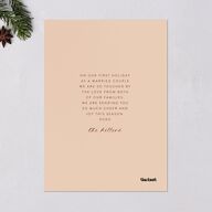Christmas Grid Holiday Cards Gold Rust Signature Blank Portrait  Standard