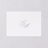 Elegant Photograph Wedding Enclosure Cards Dusty Blue Signature