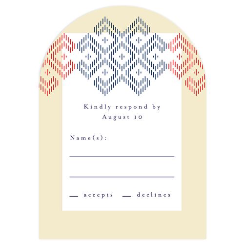Chinese Lu Mien Wedding Response Cards Crimson Signature Arch