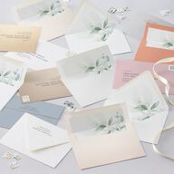 Romantic Greenery Euro Envelope Liners Tide Pool Luxe