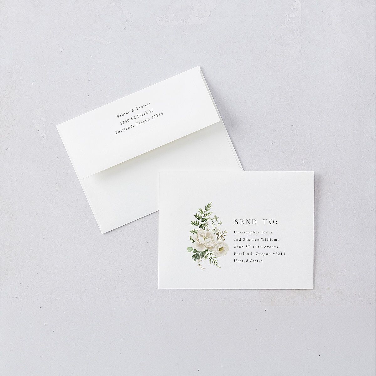 Gilded Fern Frame Botanical Thank You Cards Gold Linen