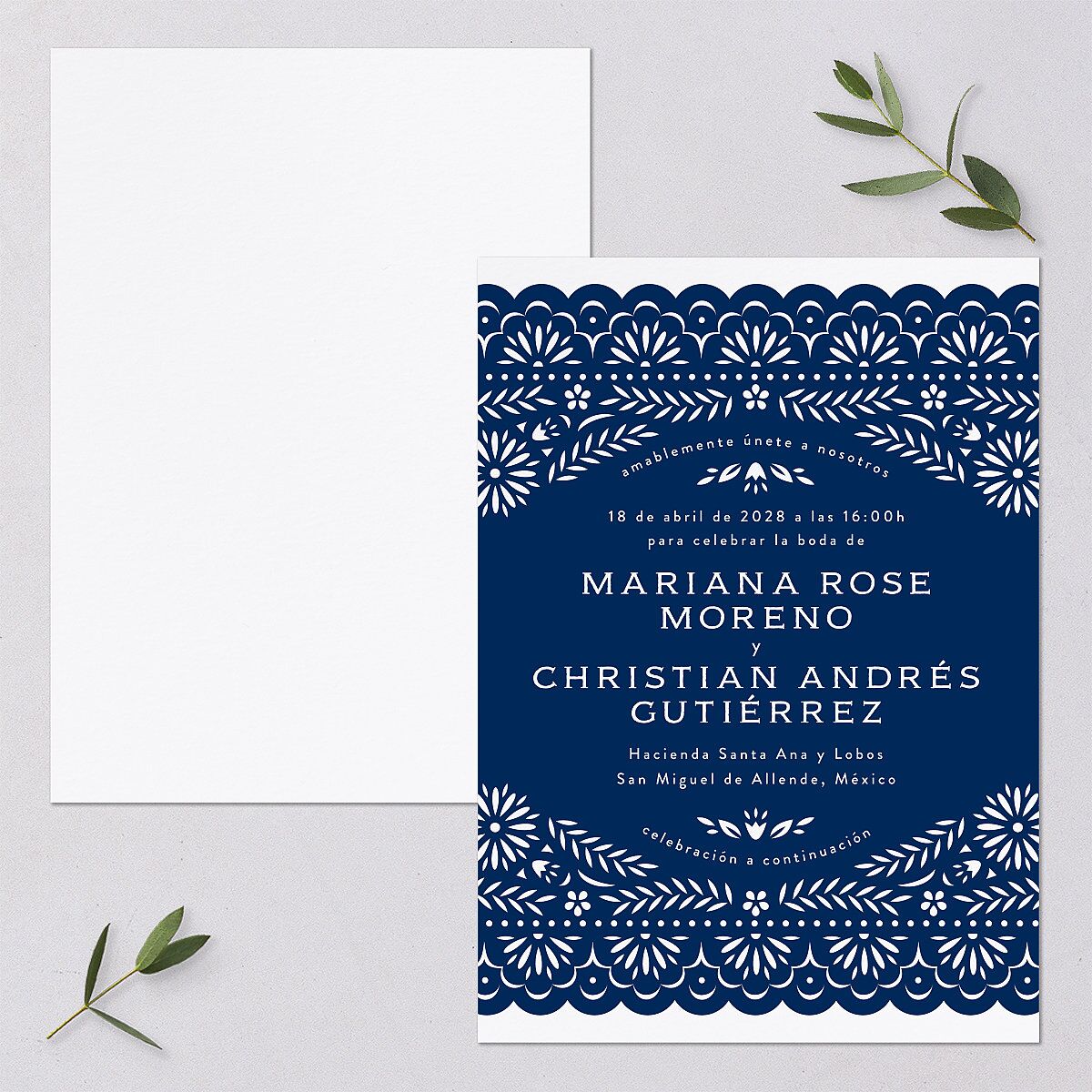 Papel Picado Wedding Invitations — view 1