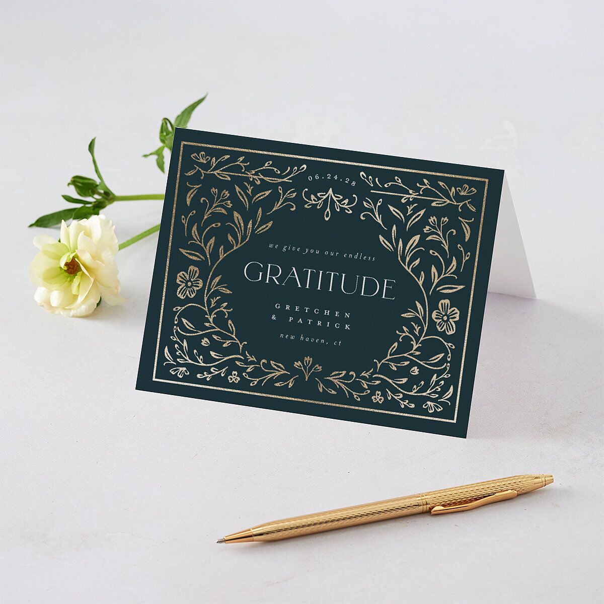 Storybook Filigree Thank You Cards — view 1